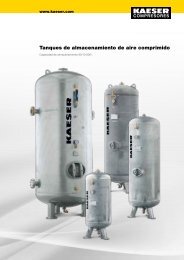 Tanques de almacenamiento de aire comprimido - Kaeser