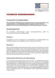 TECHNISCHE VORBEMERKUNGEN - Terra Therm