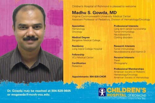 Madhu S. Gowda, MD - Virginia Commonwealth University Health ...