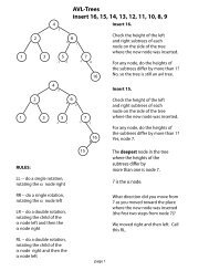 AVL-Trees insert 16, 15, 14, 13, 12, 11, 10, 8, 9