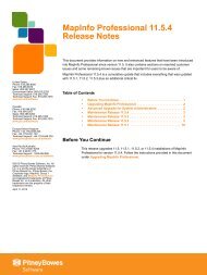 MapInfo Professional 11.5.4 Release Notes - Pitney Bowes ...