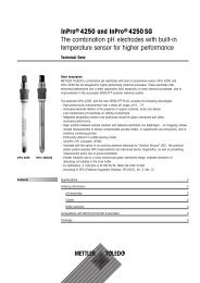 InProÂ® 4250 and InProÂ® 4250 SG The combination pH electrodes ...