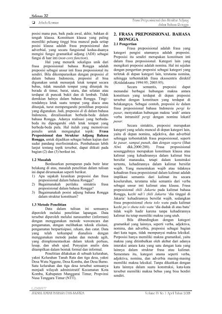 Vol. IV No. 1 April 2008 - USUpress - Universitas Sumatera Utara