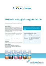 Klikk her for produktfaktablad - nestle nutrition