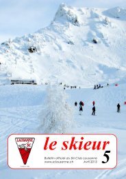 Skieur No 5 final - Ski-club Lausanne