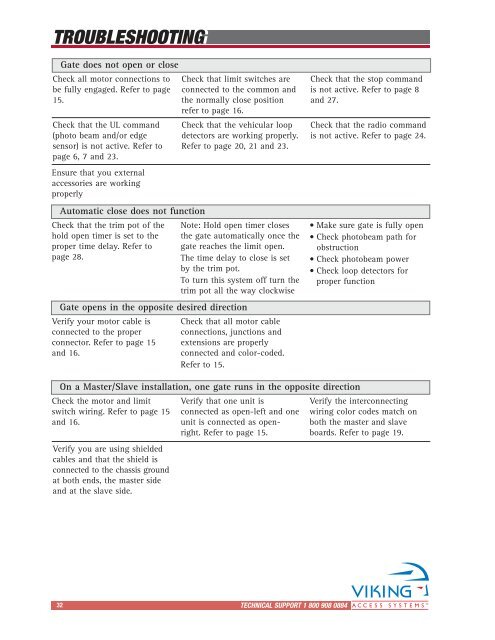 Q-4â¢ Installation Manual - Viking Access