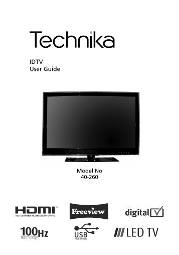 Technika 40 LED.indd - Tesco Tech Support