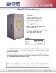 Acoustic Systems Single Wall Test Booth - ETS-Lindgren