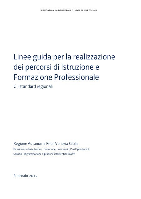 Linee guida per la realizzazione dei percorsi di Istruzione e ...