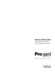 Crown Victoria Partition Install Instructions - Pro-Gard Products