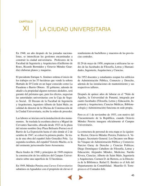 OrÃ­genes y EvoluciÃ³n de la Universidad de PanamÃ¡