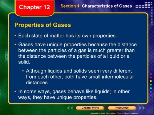 3 - Characteristics of Gases