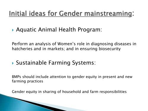 Dr Ambekar E. Eknath - GENDER IN AQUACULTURE AND ...