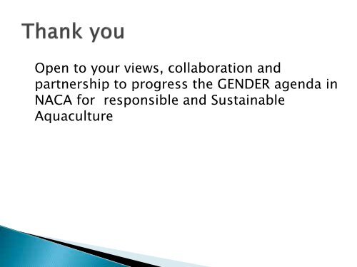 Dr Ambekar E. Eknath - GENDER IN AQUACULTURE AND ...