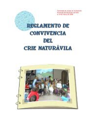 Reglamento de Convivencia del CRIE NaturÃ¡vila