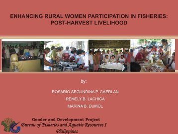 ENHANCING RURAL WOMEN PARTICIPATION IN FISHERIES ...