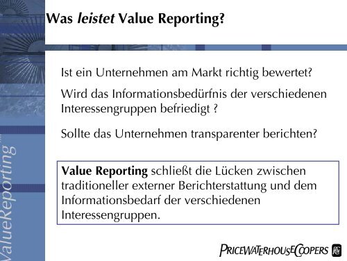 Value Reporting - wuestemann - UniversitÃ¤t Mannheim