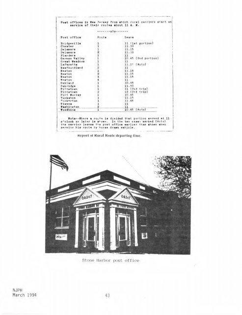107 - New Jersey Postal History Society