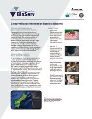 Biosurveillance Information Service (Bioserv) - Pacific Disaster Center