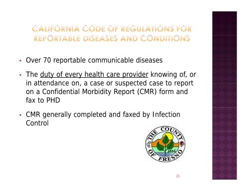 Infection Control PPt - UCSF Fresno