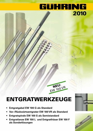 ENTGRATWERKZEUGE - GÃ¼hring oHG