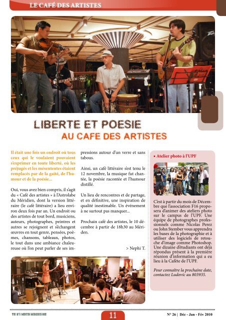 Magazine Te U'i Mata nÂ° 26 - UniversitÃ© de la PolynÃ©sie FranÃ§aise