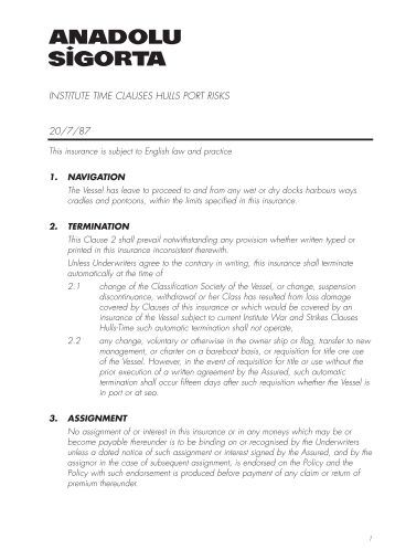 BIMCO ISPS Clause for Time Charter Parties
