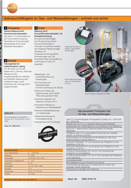 Messtechnik für Heizung und Installation - Testo AG