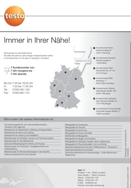 Messtechnik für Heizung und Installation - Testo AG