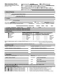 Site Inventory Form State Inventory No - Musser Public Library