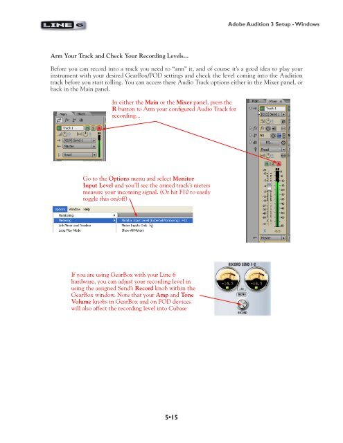 Line 6 GearBox 3.5 - Recording Setup Guide - MIDI Manuals