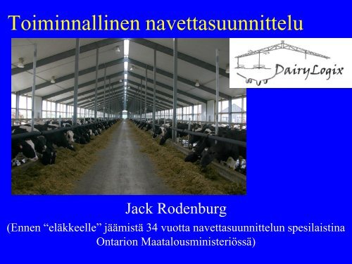 Toiminnallinen navettasuunnittelu â Jack ... - ProAgria Oulu