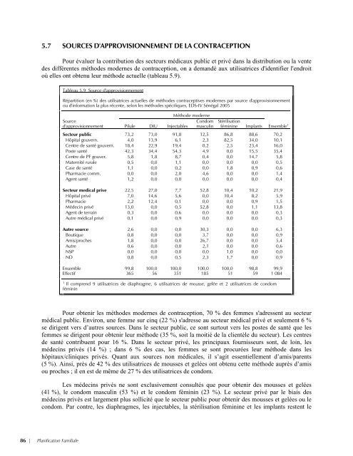 EnquÃªte DÃ©mographique et de SantÃ© SÃ©nÃ©gal 2005 ... - Measure DHS