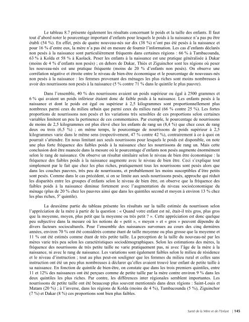 EnquÃªte DÃ©mographique et de SantÃ© SÃ©nÃ©gal 2005 ... - Measure DHS