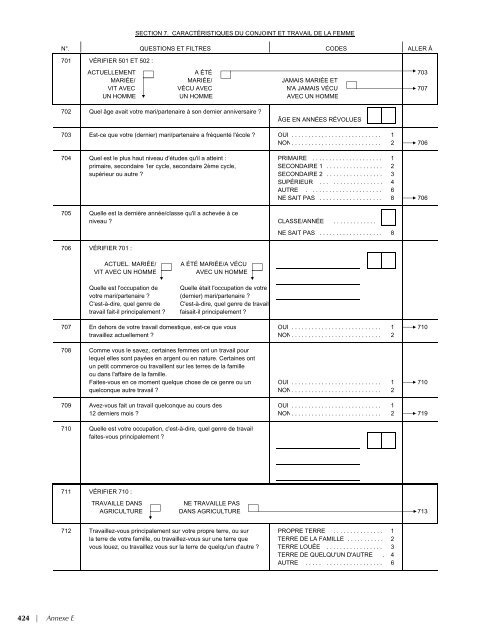 EnquÃªte DÃ©mographique et de SantÃ© SÃ©nÃ©gal 2005 ... - Measure DHS