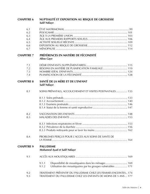 EnquÃªte DÃ©mographique et de SantÃ© SÃ©nÃ©gal 2005 ... - Measure DHS