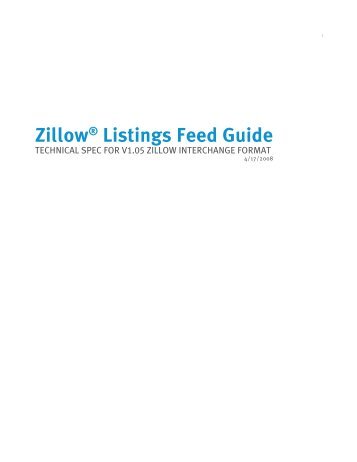 Zillow® Listings Feed Guide