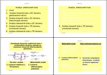 Analiza reaktivnih kola u TR domenu - LEDA