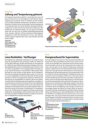 Lüftung und Temperierung getrennt Energieverbund - TGA Fachplaner