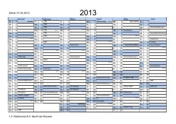 Jahreskalender 2010 (NRW)