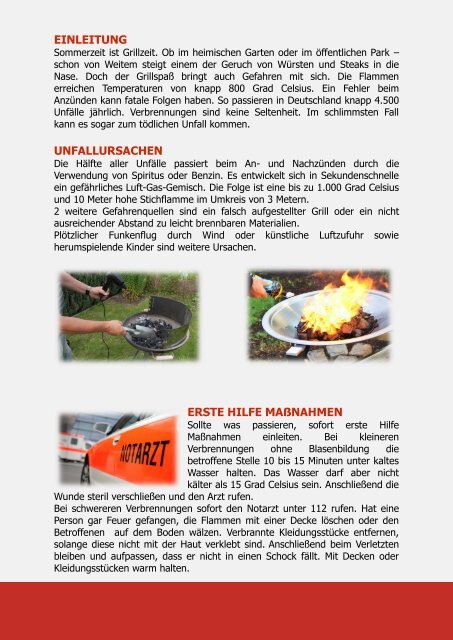 Tipps zum sicheren Grillen - bei der Feuerwehr Erlangen
