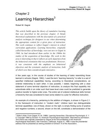 Chapter 2 Learning Hierarchies - Ice skating resources