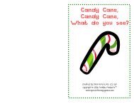 Candy Cane, Candy Cane, What do you see?