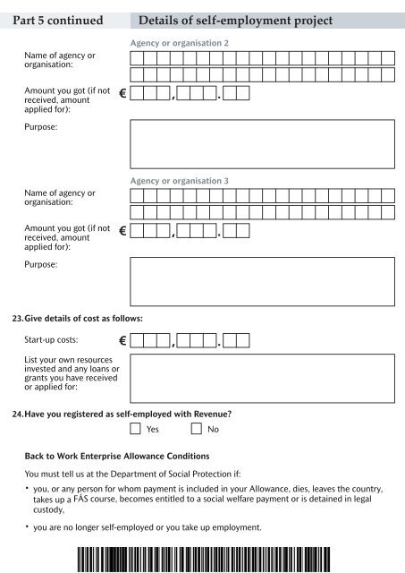 form BTW 2 - Welfare.ie