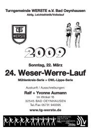 Weser-Werre-Lauf 2009 - TG Werste