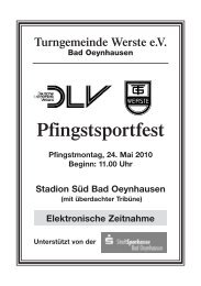 Pfingstsportfest 2010 - TG Werste