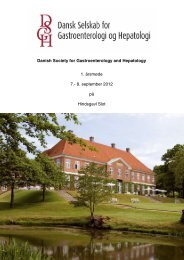 Danish Society for Gastroenterology and Hepatology 1 ... - fra DSGH