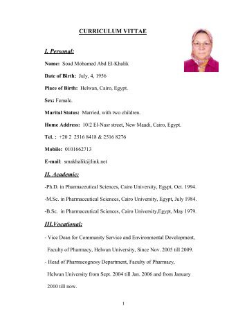 C.V. Dr. Soad.pdf - Helwan University