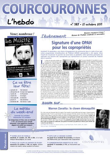 L'Hebdo nÂ°385 - Courcouronnes