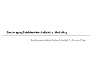 Marketing - auf den Seiten von Frau Prof. Dr. Andrea Raab!